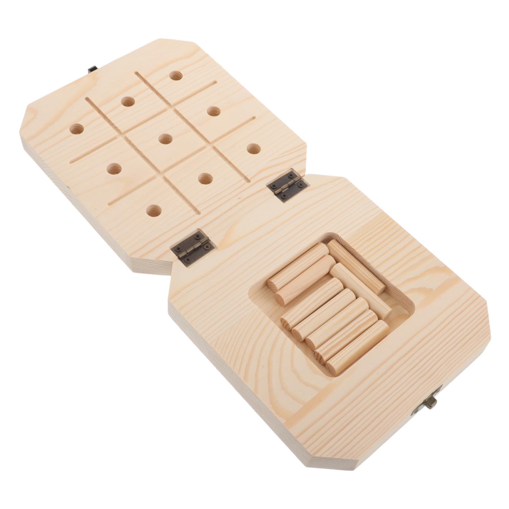 Juguetes de Entrenamiento Sensorial Montessori de Madera Beige en Tablero
