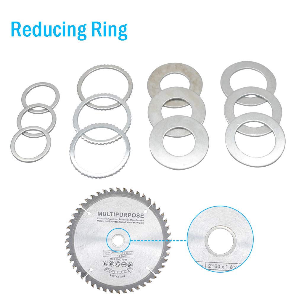Précision Lame de scie circulaire 24 dents carbure Diamètre 170 mm alésage/alésage avec bague de