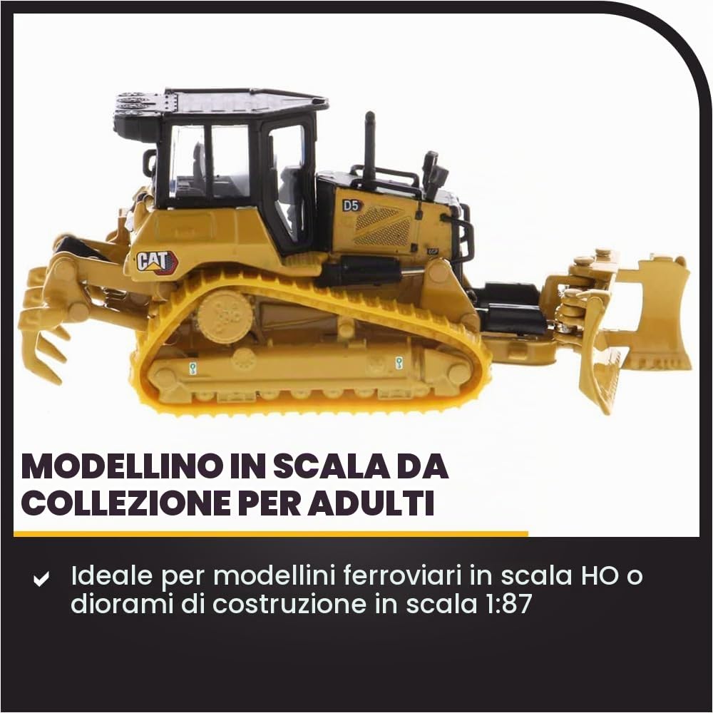 Caterpillar Diecast Masters 85953 - Bulldozer Lama Pieghevole D5 LGP, Scala 1:87, dai 14 Anni in su