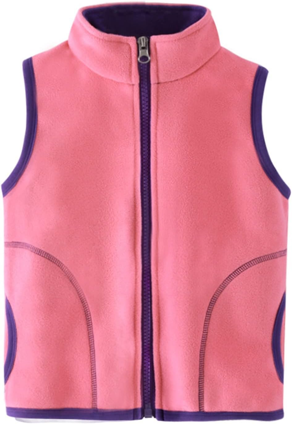 Toddler Kids Baby Girls Boys Winter Warm Thick Cotton Sleeveless Patchwork Vest Boys Lightweight (Orange, 6-7 Years) : Clothing, Shoes & Jewelry