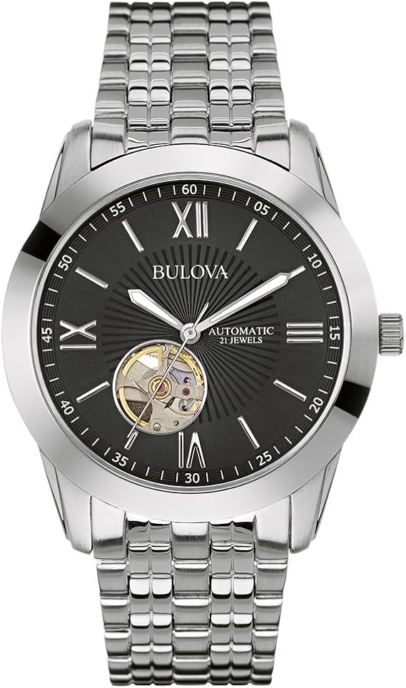 bulova men's black watches