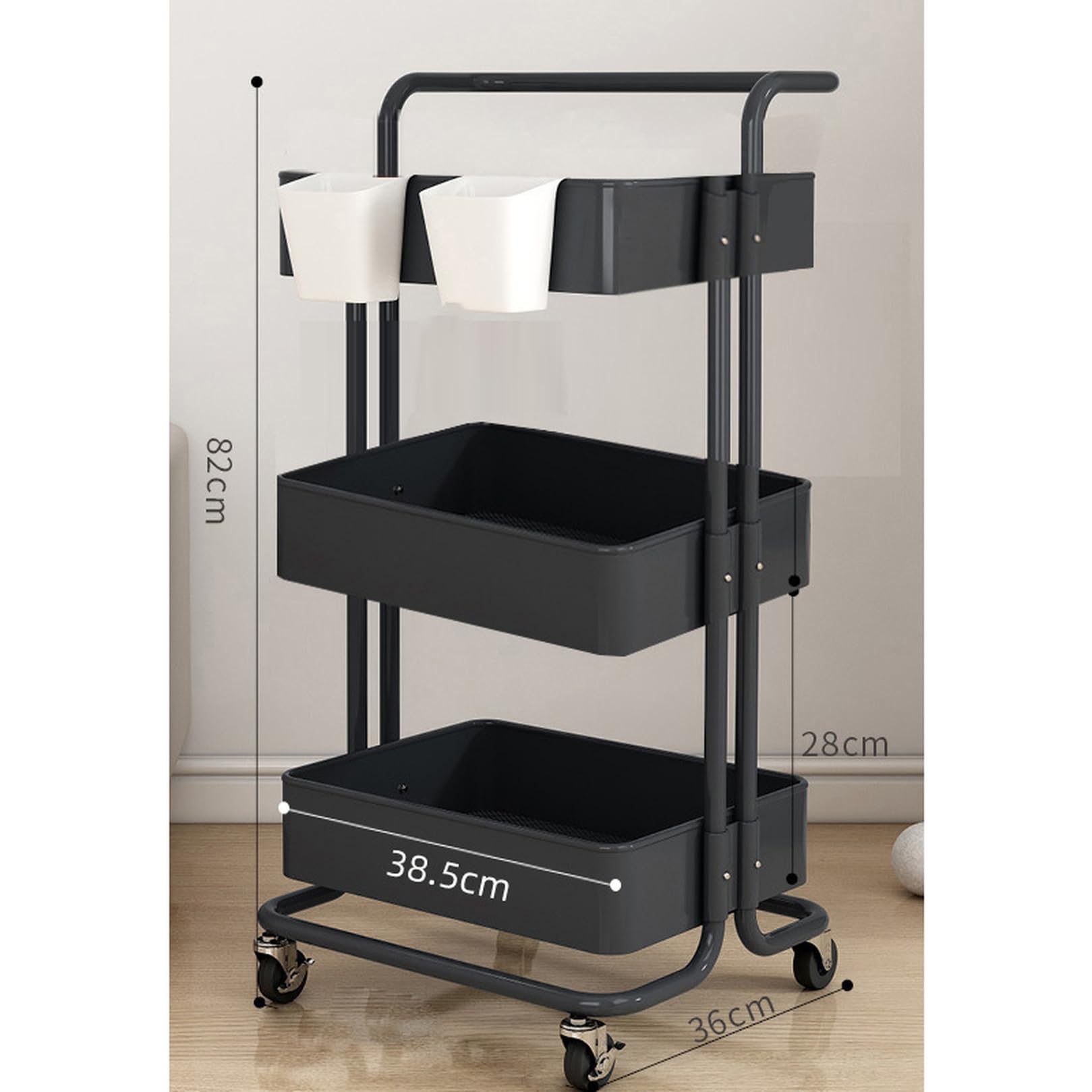 Amazon.co.jp: CFGZC キッチンワゴン キャスター付き おしゃれ