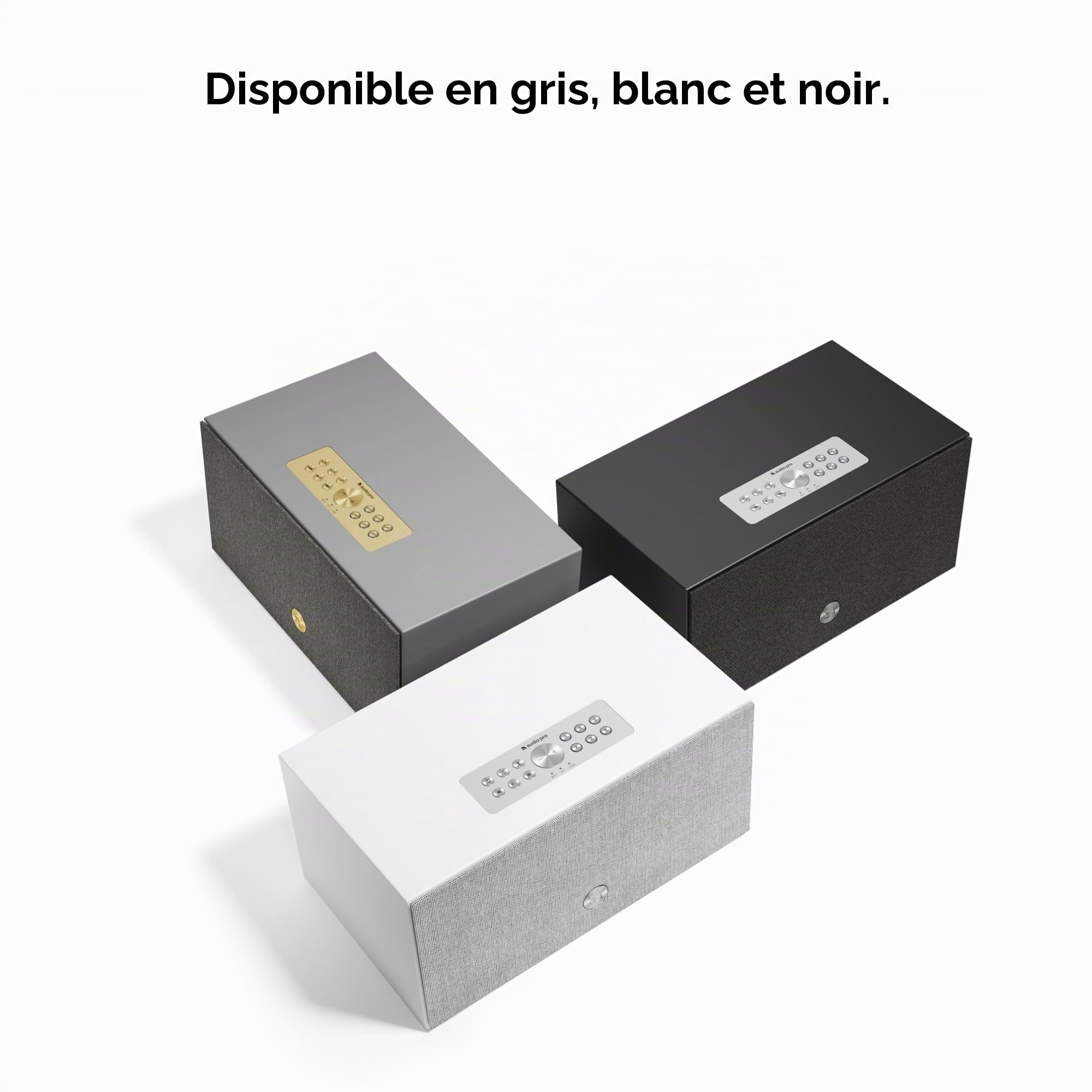 Audio Pro C10 MkII - Enceinte Portable Multiroom avec Bluetooth - Smart Speaker sans Fil avec Contrôle par Application & Spotify, AirPlay & Chromecast - Blanc