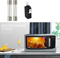 Vista 5 de 5304509451 fusibles de microondas (20 amperios 125 voltios) y microinterruptor 5304509459 para microondas GE Frigidaire, reemplaza WB27X11138