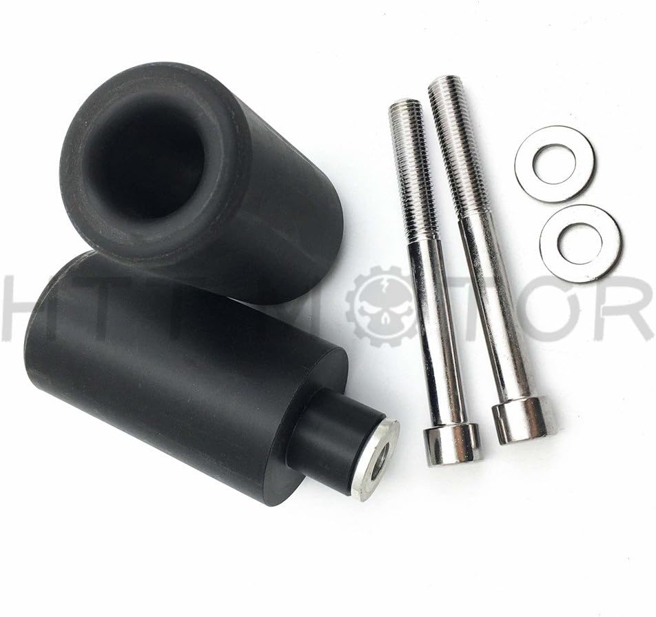 MT219-039- No Cut Frame Slider Crash Protector Compatible with 2007 2008 Suzuki Gsxr 1000 Gsx-R Black