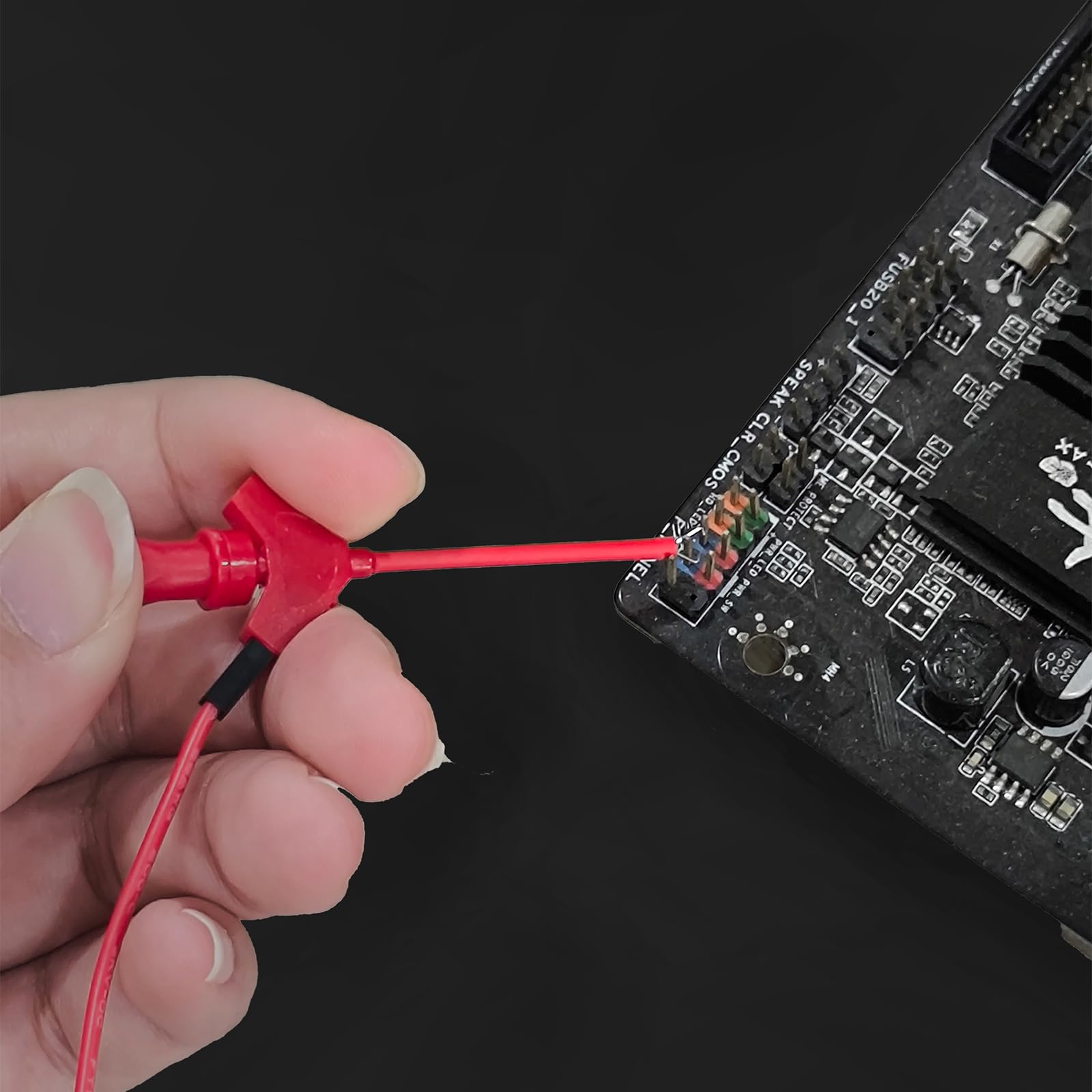 10 ganci di prova SMD IC sonde, clip per gancio di prova, 10 colori, per analizzatore logico, multimetro test elettrici