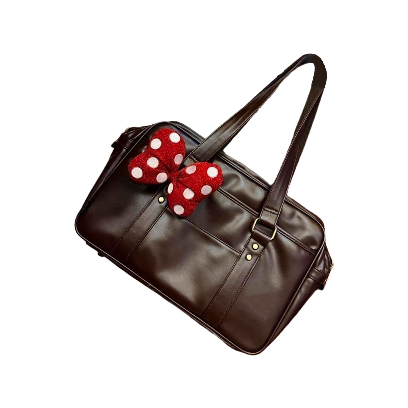 Borsa a tracolla in pelle PU di ispirazione giapponese per professionisti con tracolla comoda e tasche multiple PU borsa a tracolla