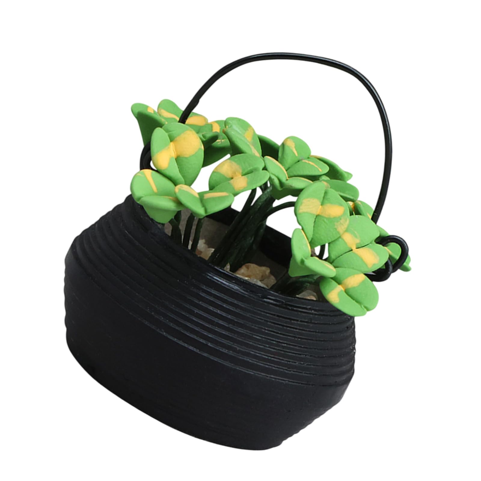 Ljmyy 1:12 Scale Miniature Doll House Flower Pots Realistic Succulents Plant Decoration For Home Display Scene Arrangement