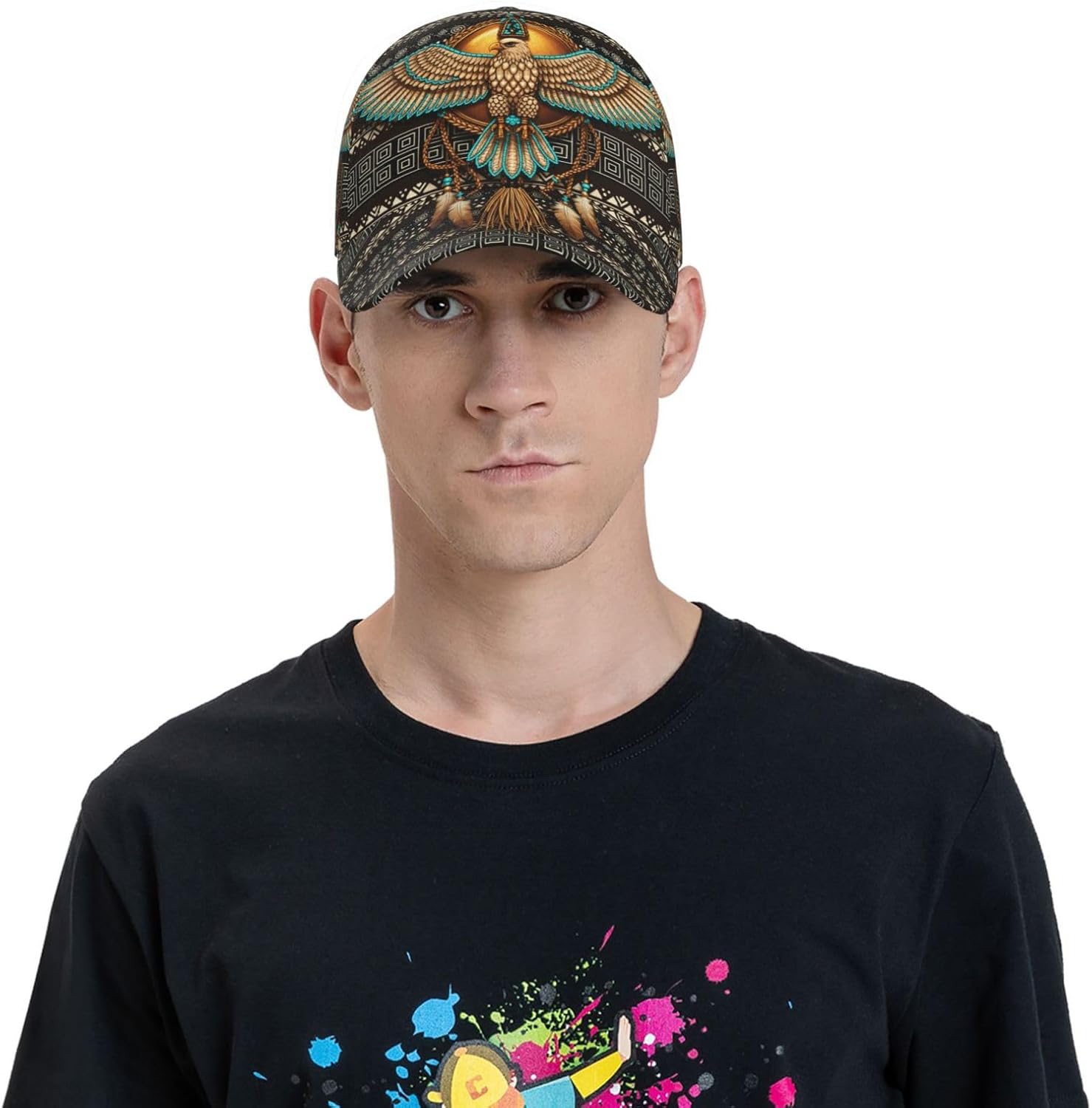 Indian Baseball Cap,Native American Baseball Hat,Fashion Snapback Hats Outdoor Trucker Hat for Women Men