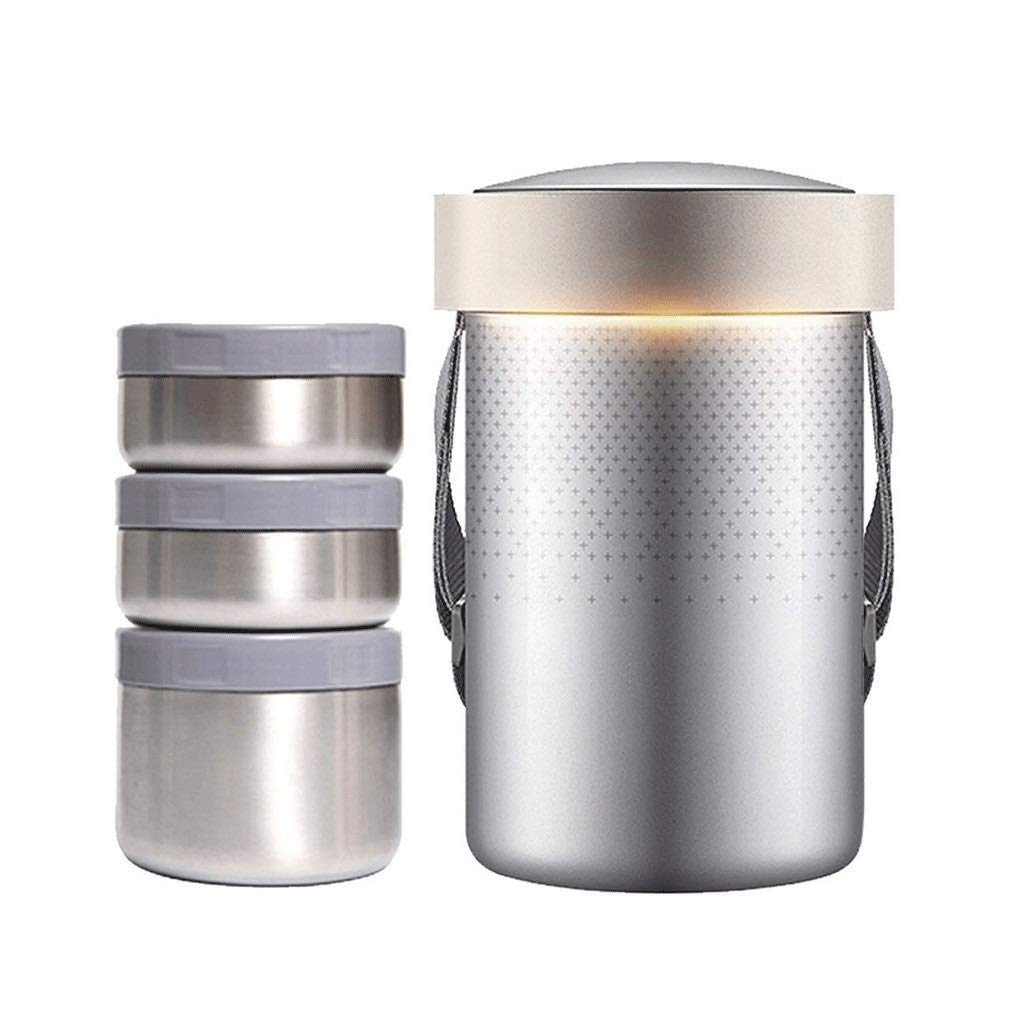 Fiambrera Aislante, Fiambrera eléctrica portátil de Doble Capa Fiambrera térmica para Trabajadores de Oficina Fiambrera Aislante