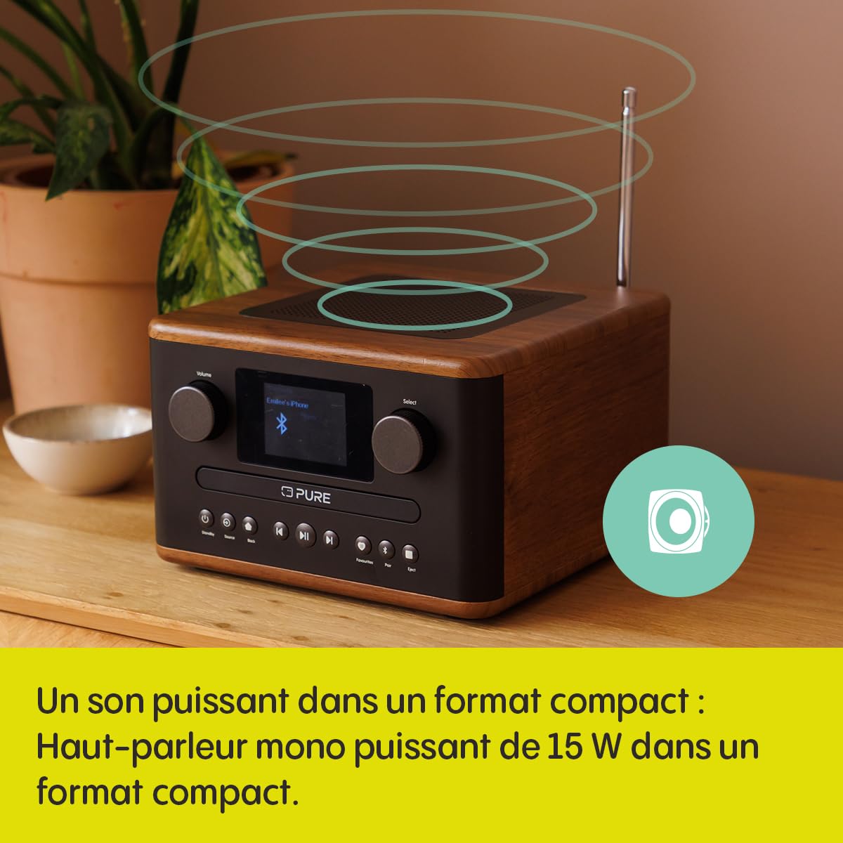 RADIO C/CD DAB+ BT CLASSIC C-D4 COFFEE BROWN/WALNU
