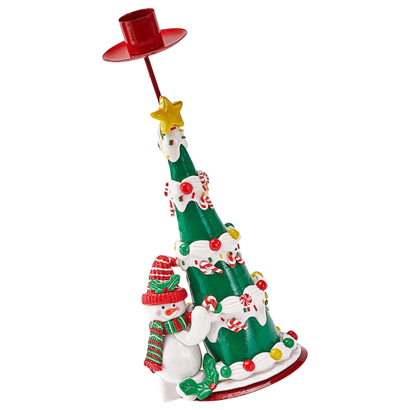 Buxuaaaa European Iron Hold with PVC Statue for Christmas Home Decoration and Festival Table Setting Stand Iron Stand