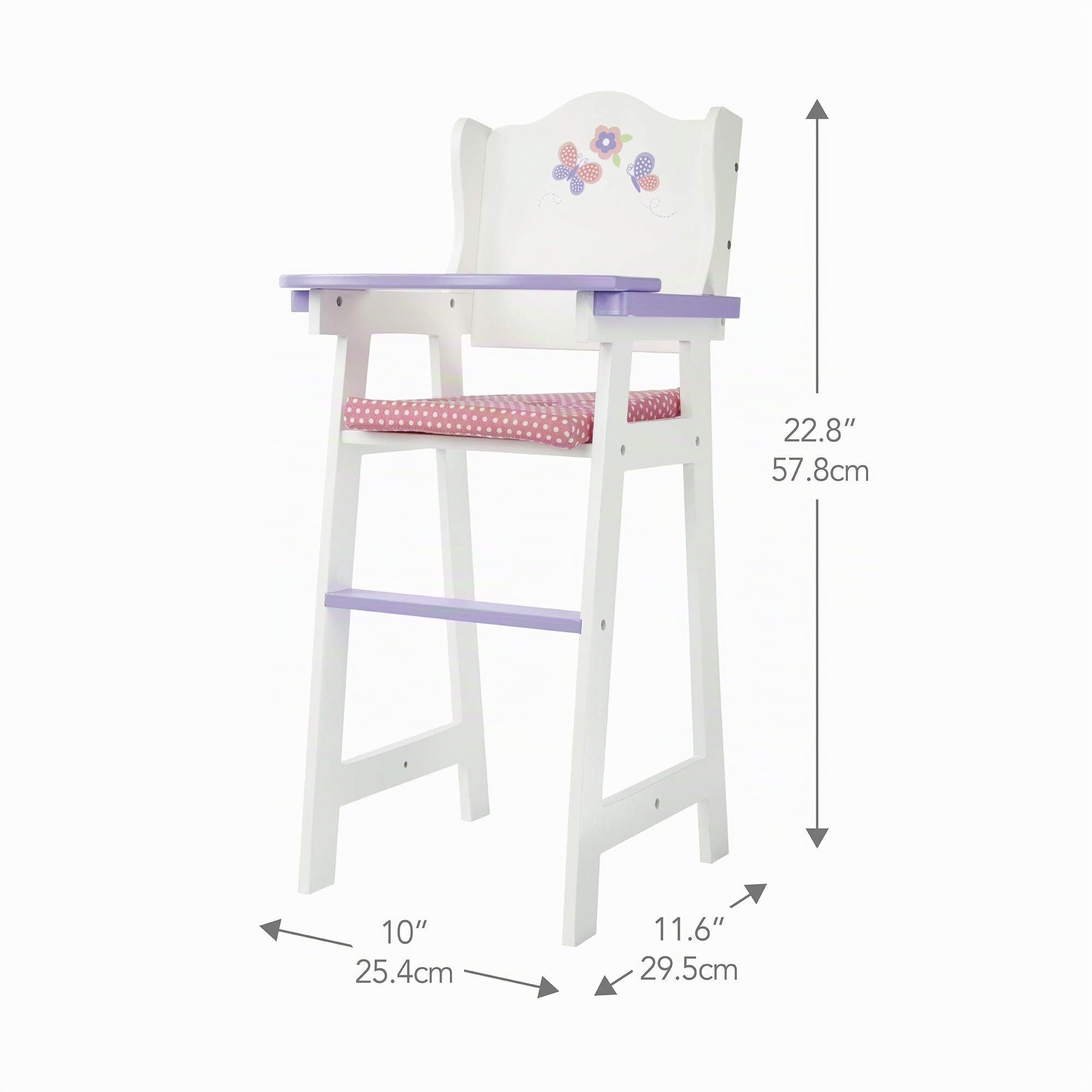 Seggiolone per Bambole Legno Mobili 40 cm Giochi Ruolo Olivia's World TD-0098A