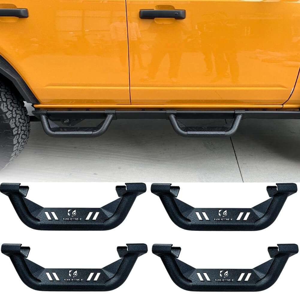 Vijay Running Boards Side Steps Fits 2021-2024 Ford Bronco (4-Door)