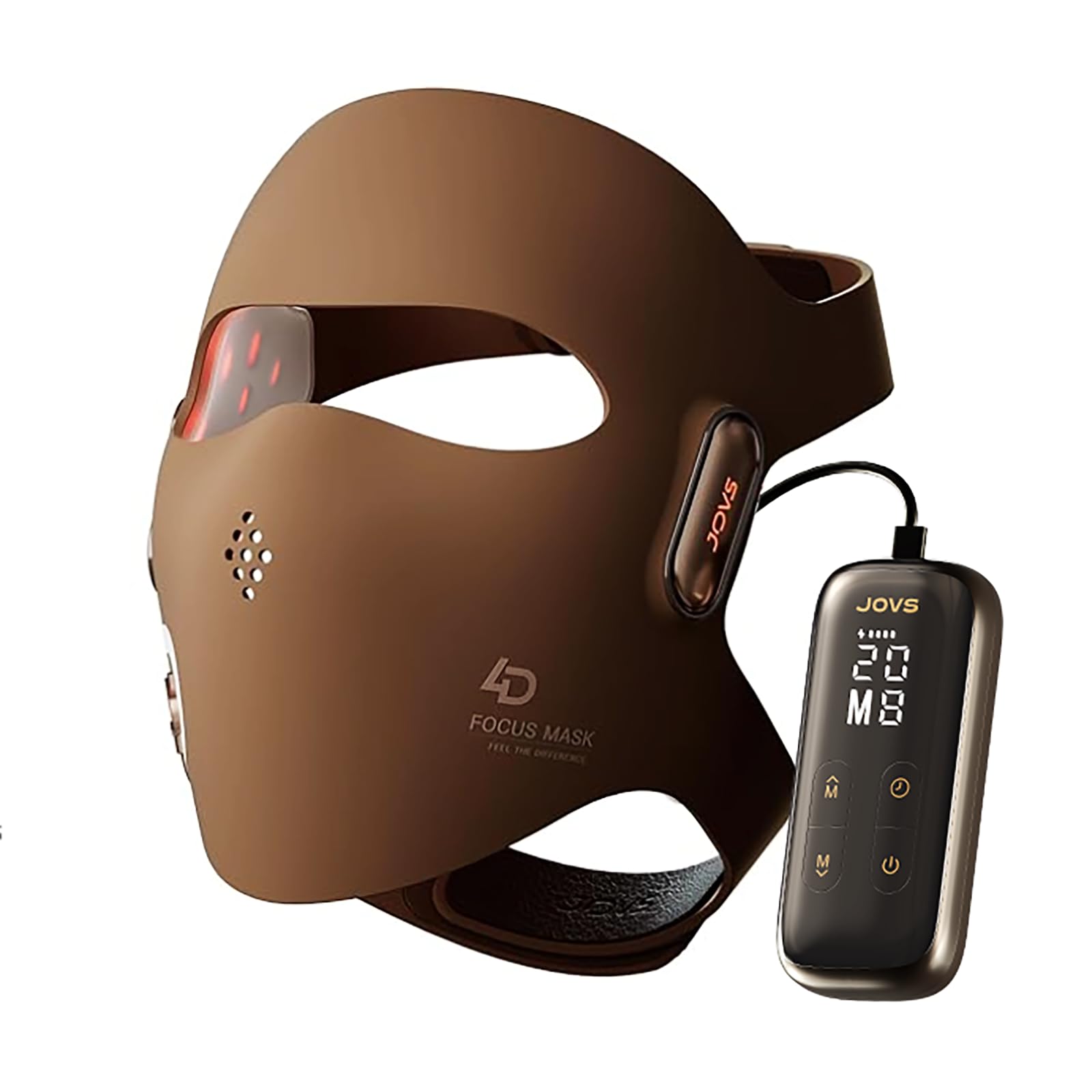 4D Laser Light Therapy Mask - Red Light Therapy for Face, Led Face Mask Light Therapy, 6x Powerful More Than LED, FPT Technology, 4 Wavelengths, Anti-Aging