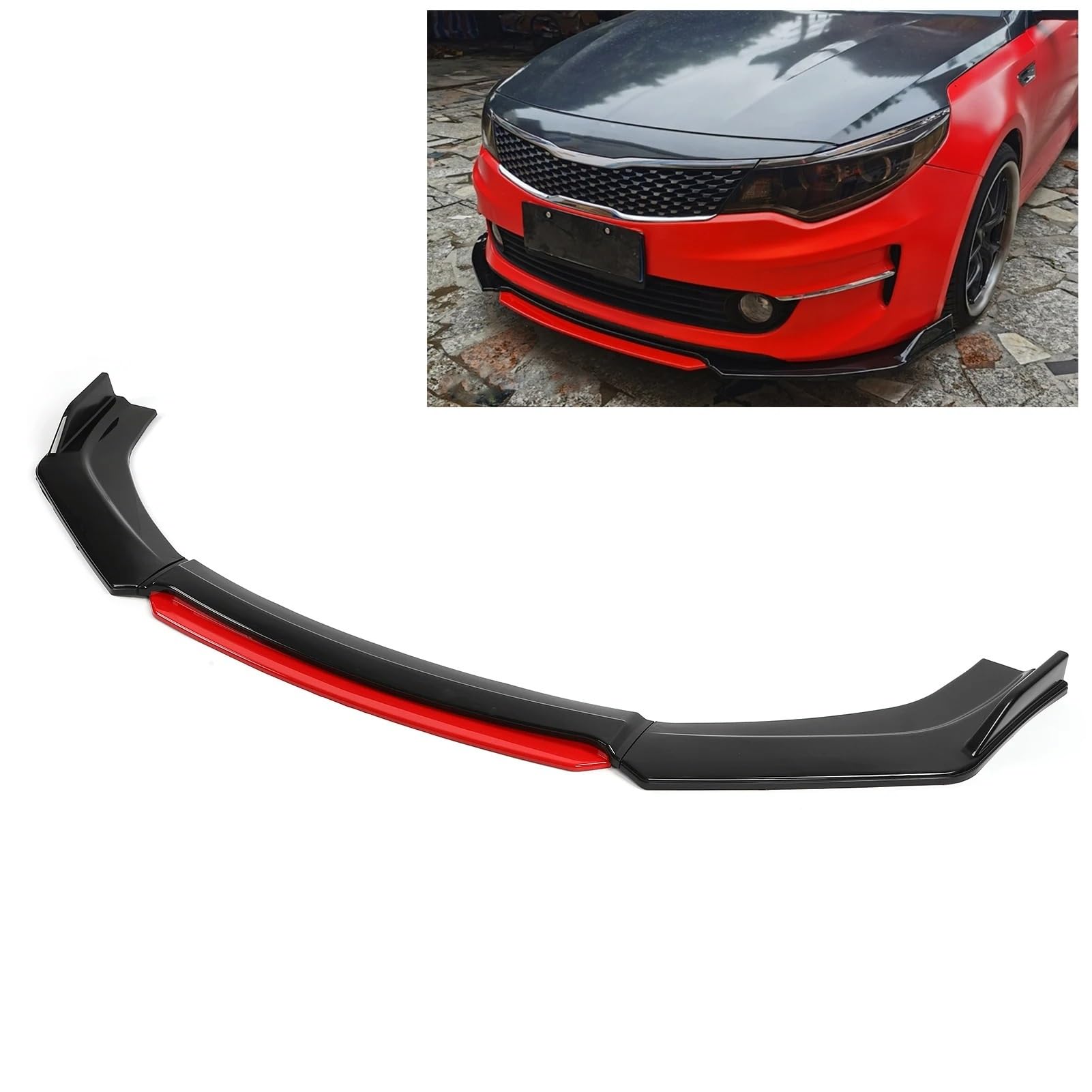Jupe Latérale Voiture Becquet Pare-Choc Avant Universel Kit Carrosserie Menton Protection PP Pièces Aérodynamiques Extérieures Voiture