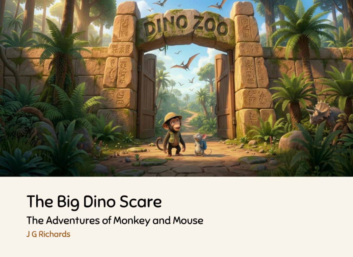 The Big Dino Scare: The Adventures of Monkey and Mouse | An entertaining adventure of jurassic proportions | Learning the Safety of Wisdom and Honor