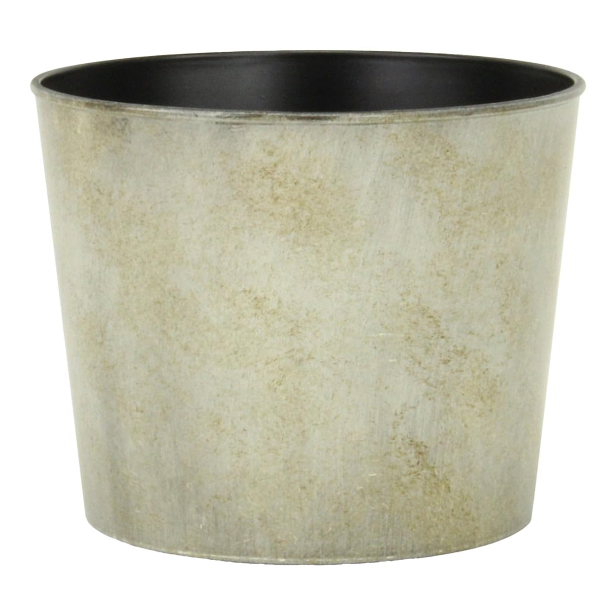 7 in. Round Tapered Recycled Plastic Planter Light Gray