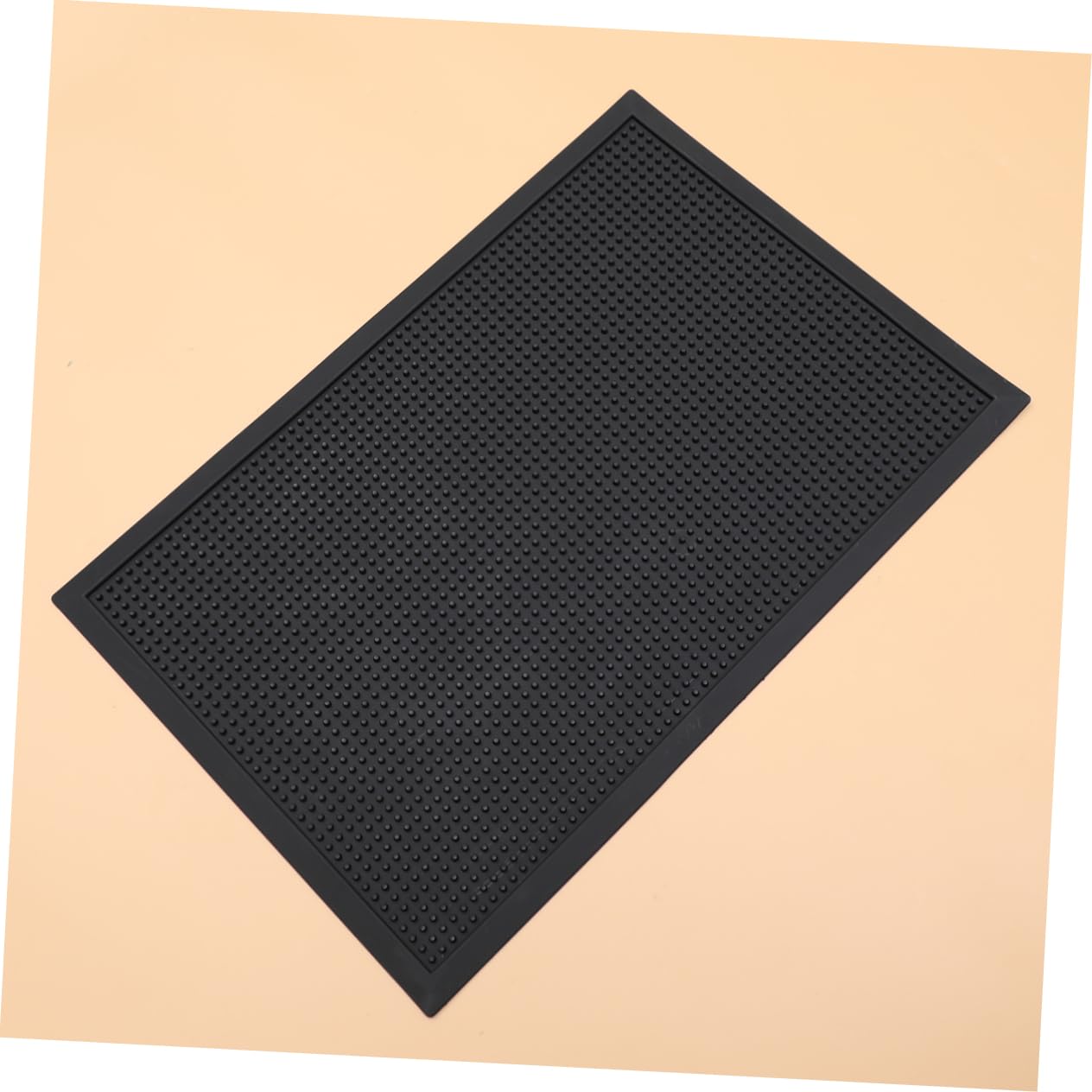Paillasson D’entrée Antidérapant Pvc 60x40x0, 8cm Noir
