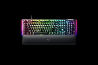 Razer BlackWidow V4 (Green Switch) – Teclado mecánico para juegos con RGB (interruptores mecánicos Razer Green, 6 teclas macro propias, tapas de teclas ABS Doubleshot) QWERTZ DE-Layout | Negro