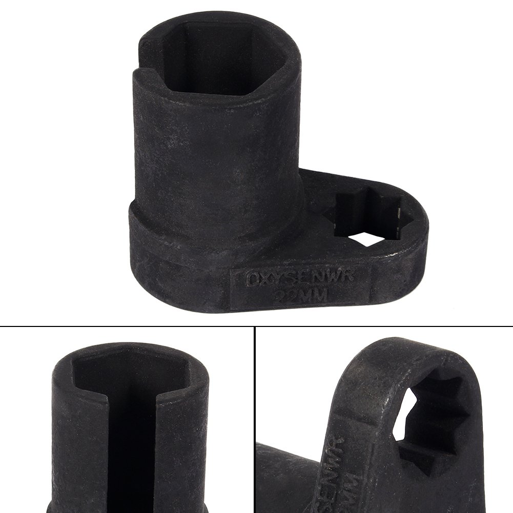 Fydun Chiave per sensore dell'ossigeno Chiave universale 22 mm 1/2 '' Rimozione offset svasatore Attrezzo per chiave a bussola