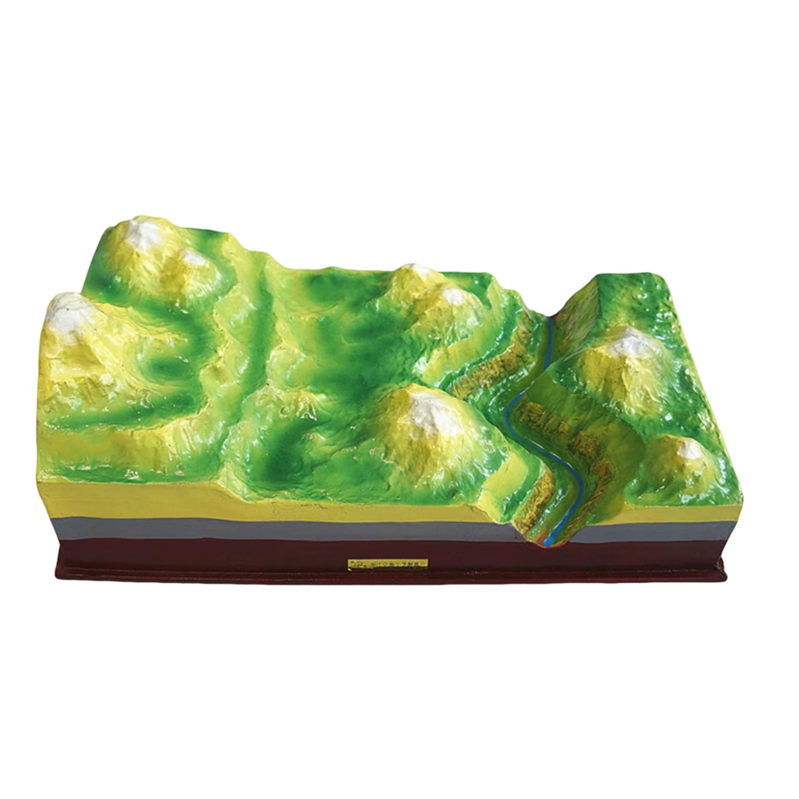 YRQMGSF Flow Action Demonstration Model Educational Flowing Landform Structure Model for Geology Class Teaching Demonstration,Green,45c