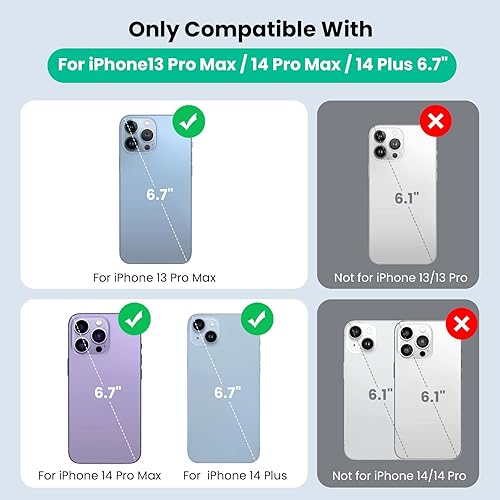 Miniatura 2 de Funda de batería para iPhone 14 Pro Max, 14 Plus y 13 Pro Max, funda de carga inteligente recargable real de 8600 mAh, batería protectora portátil