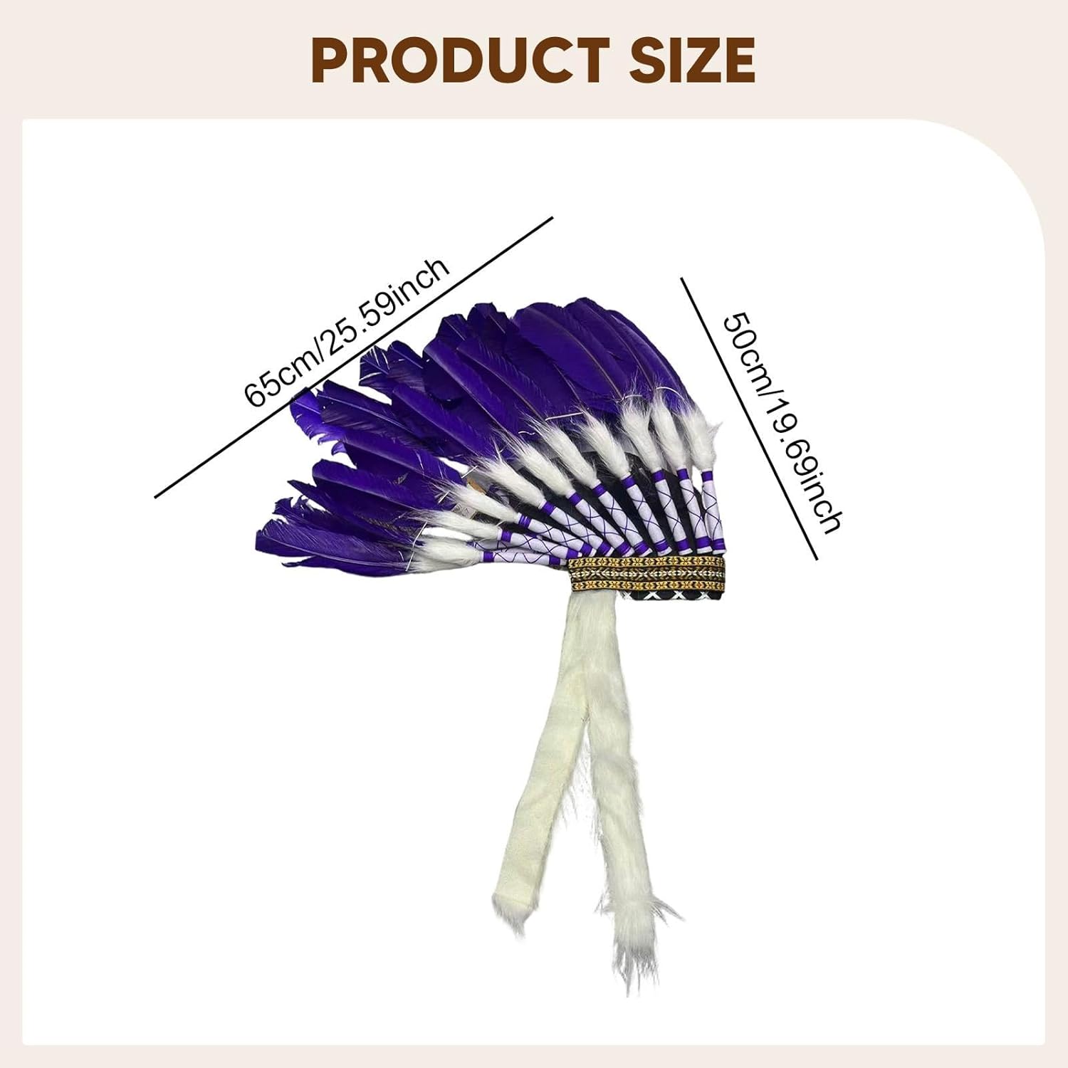 Chief Headdress,Decoration,Cosplay,Dance Show Feather Headdress
