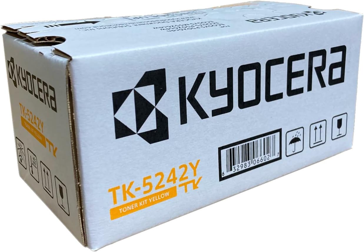KYOCERA TK-5242Y Yellow Toner Cartridge for M5526cdw/ P5026cdw Model Laser Printers (1T02R7AUSV)