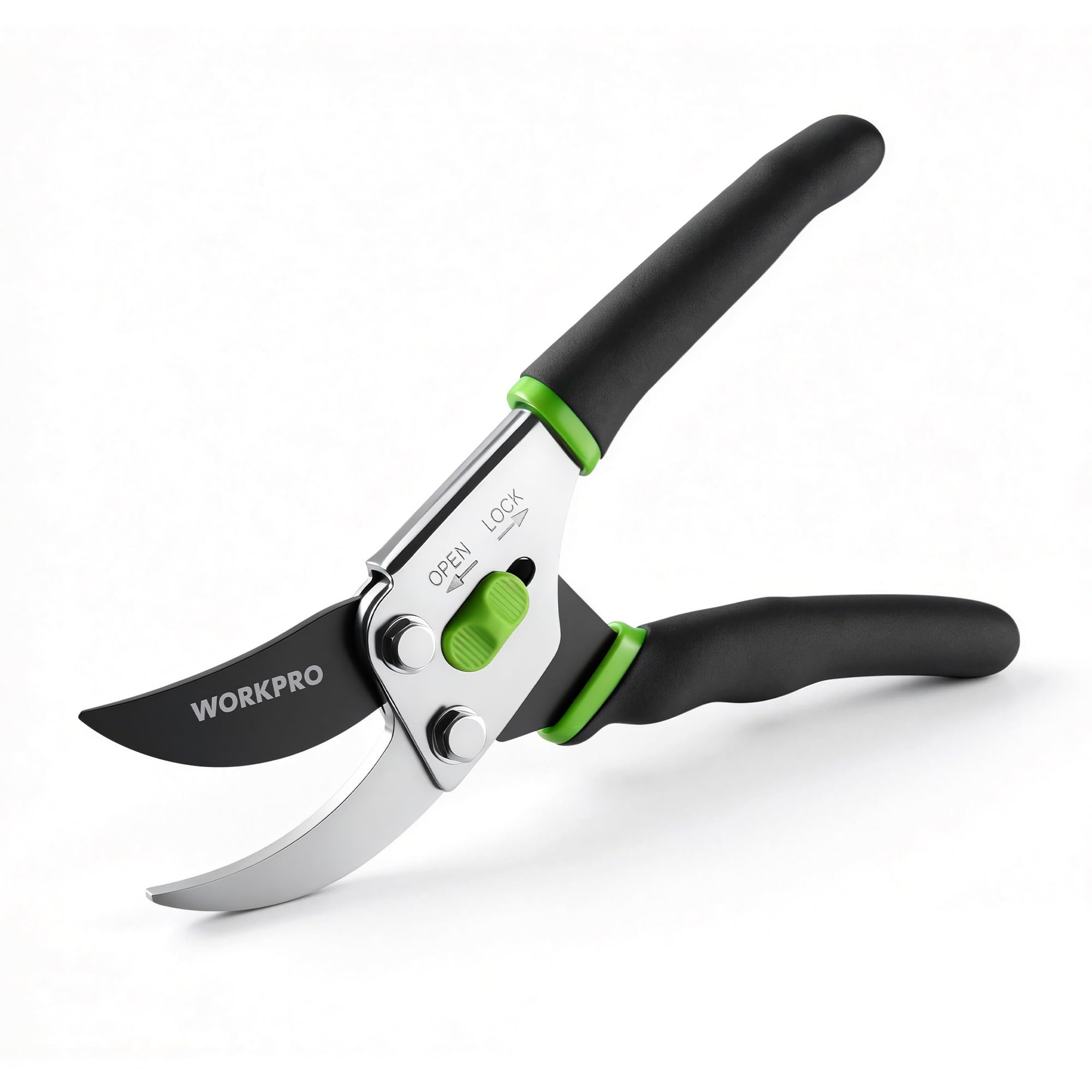 WORKPRO 220 mm Garden Secateurs, Pruning Shears for Gardening and Trimming