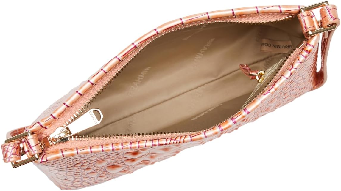 BRAHMIN Lorelei - Apricot Rose Melbourne | Genuine Leather, 9"W X 6"H X 2.25"D - Image 5