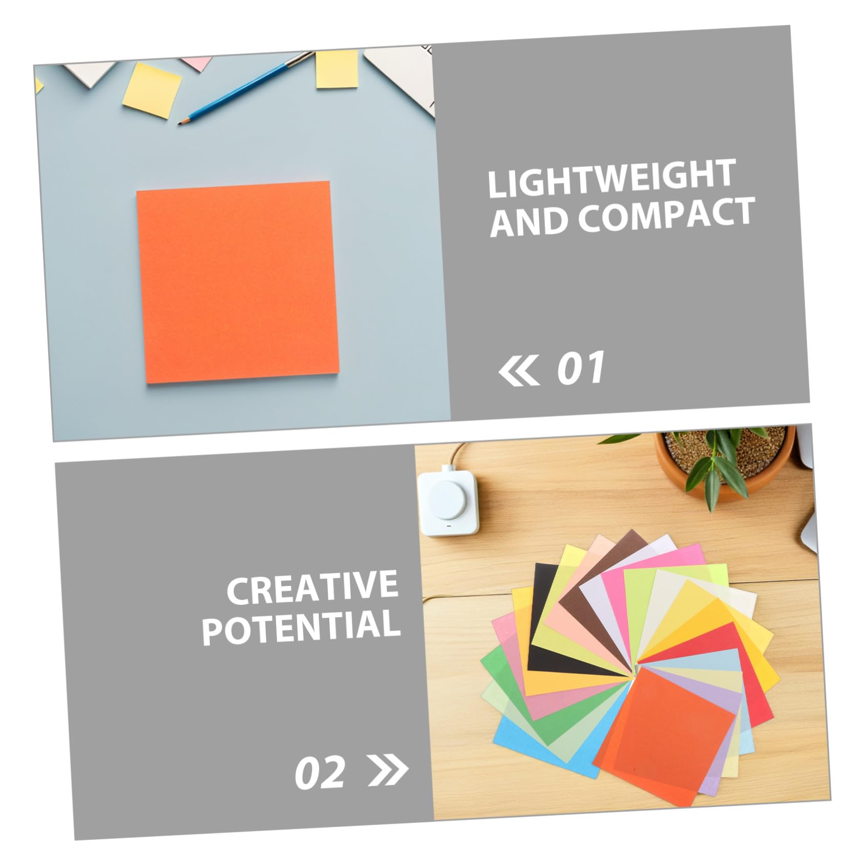 Zerodeko 600 Stück Origami Papier Farben Doppelseitig Quadratisches Bastelpapier Reißfestes DIY Faltpapier für Schule Kunsthandwerk und Kreative Kinderprojekte