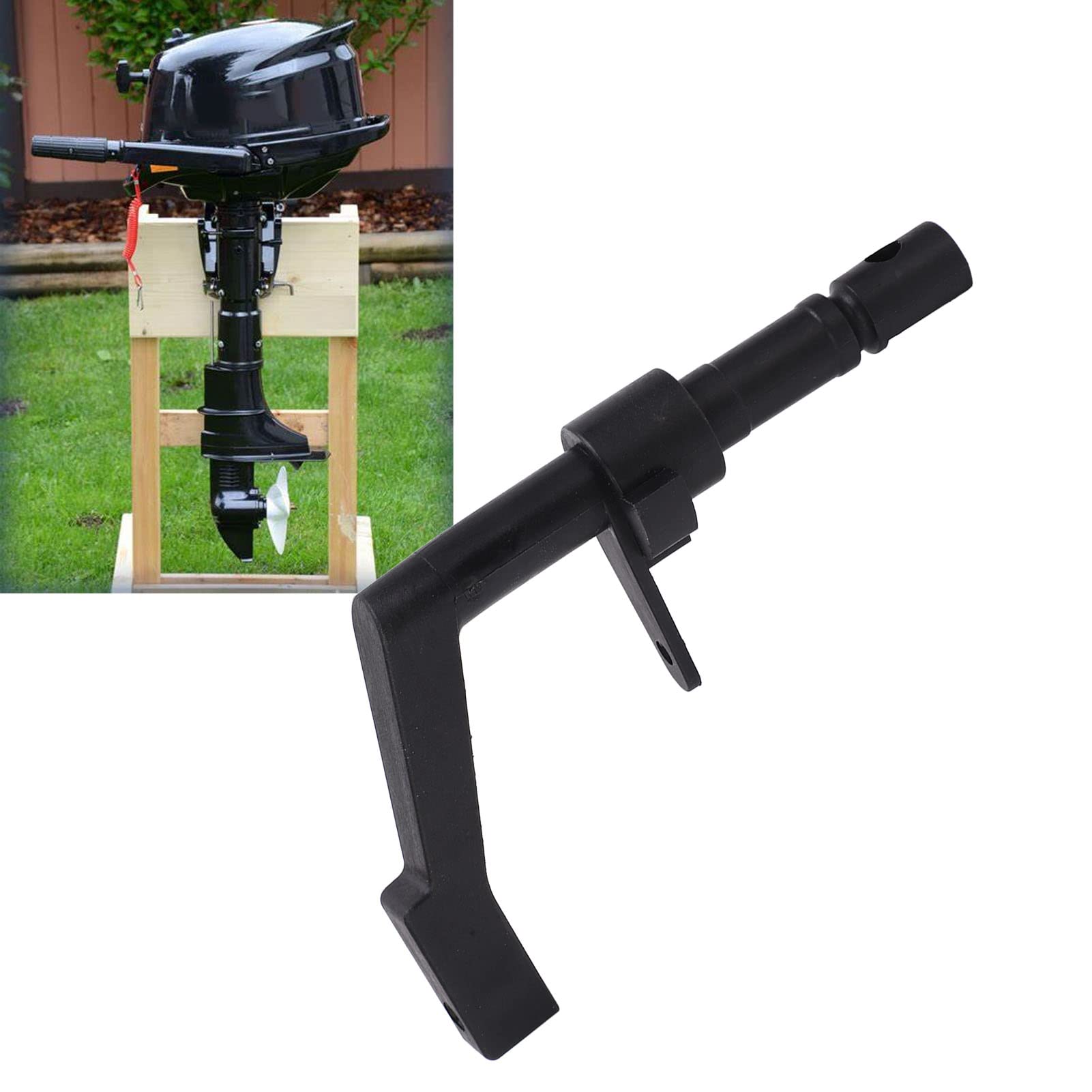 Außenborder Schalthebel Für Yamaha | 6 PS 4-Takt Kurzwelle | Schwarz ABS Material