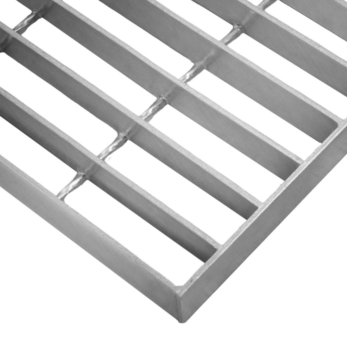 Canaleta Drenaje Cuadrícula Malla Rejilla Acero Galvanizado para Pasarela Pasillo Forja Piso Suelo Desagüe Ventilación Resistencia a Intemperie 500x1000x30mm Espesor Metal 4mm Capacidad Carga 500kg