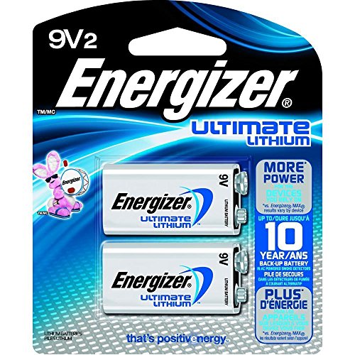 Energizer Advanced Lithium 9V Batteries, 2 Count