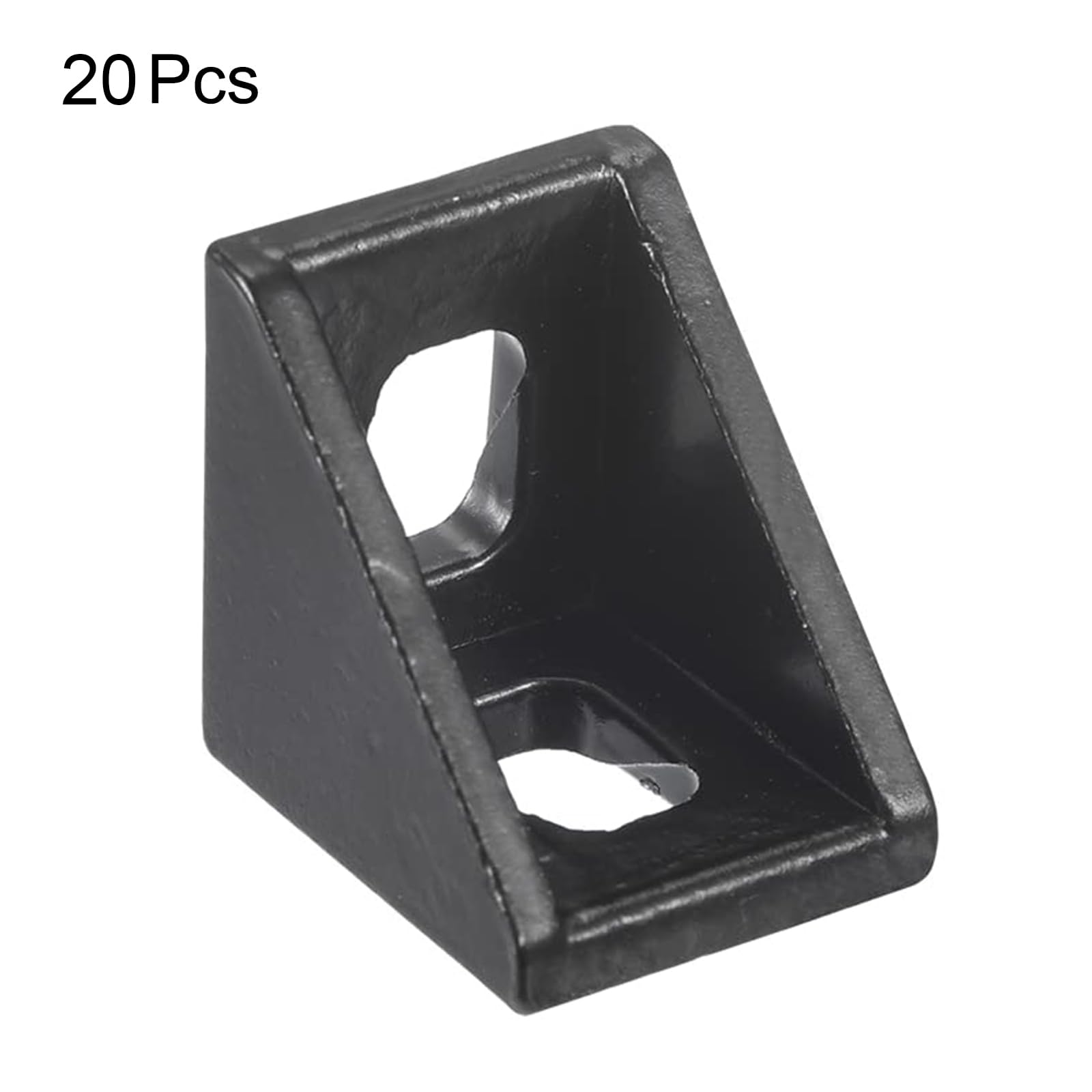 TA-VIGOR 20 Pcs Inside Corner Bracket Gusset, L-Shape 20x20x17mm 2020 Aluminum Angle Connector with T-Slot Nuts Bolts Washers - Image 3