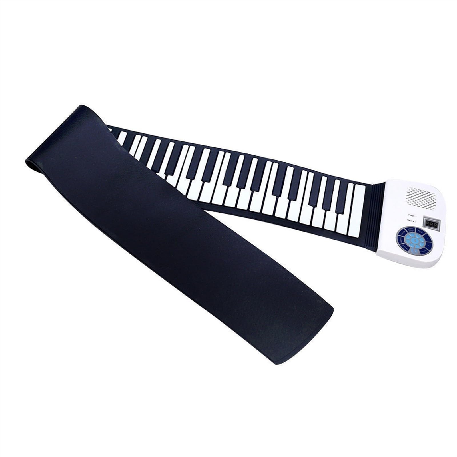Elektronische Tastatur Für Erwachsene Englisches Handgerolltes Klavier Mit 61/88 Tasten Verdicktes Silikon-MIDI-Keyboard Elektronisches Klavier Für Erwachsene Anfänger(61)