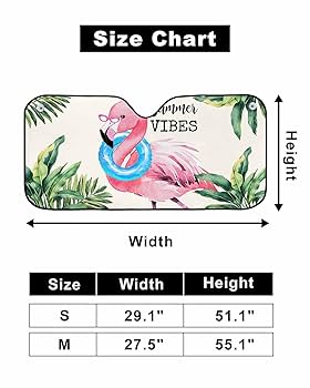Amazon.com: Flamingo Car Windshield Sun Shade,Small Summer