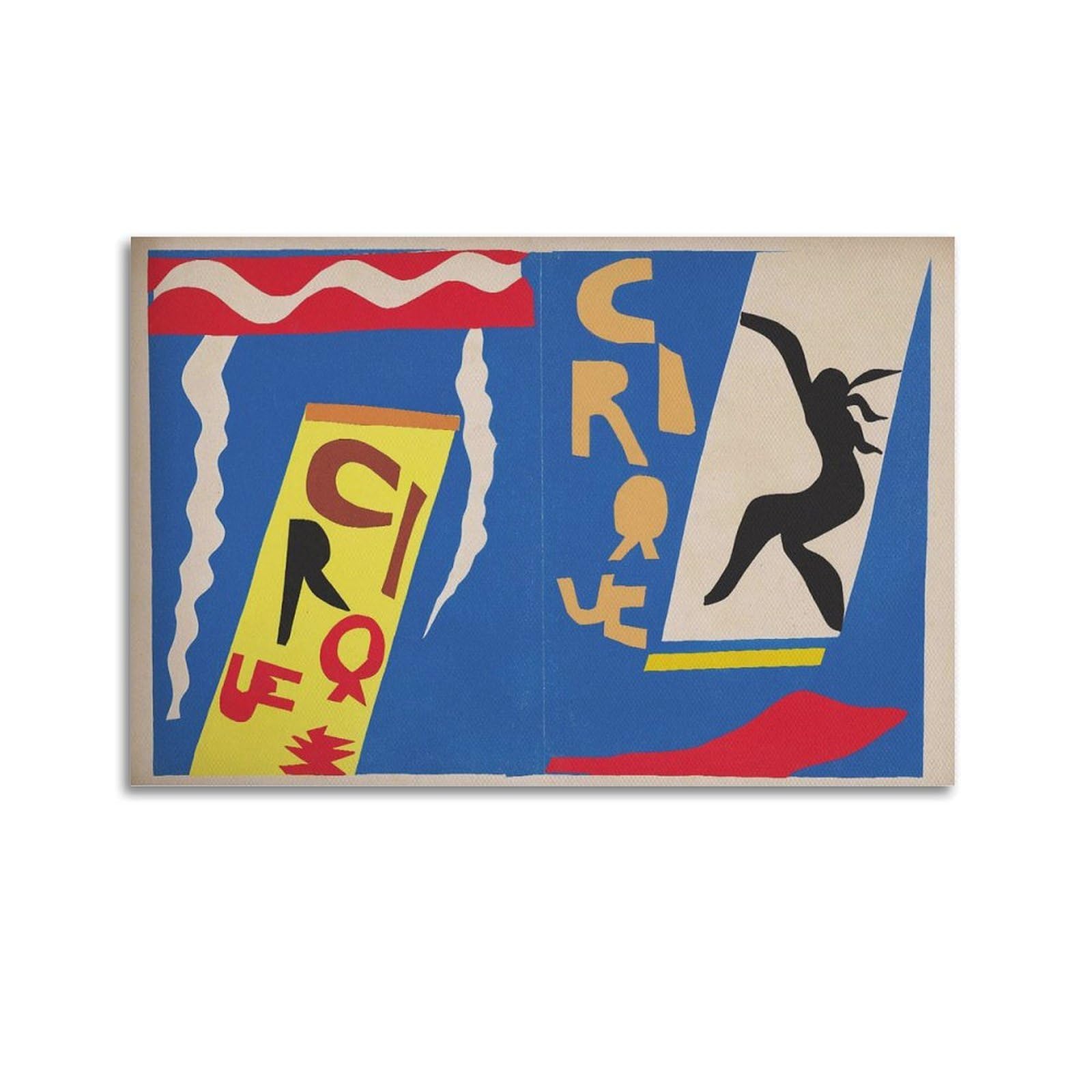xiaoxiaoshen Henri Matisse The Circus Colorful Exhibition Canvas Poster Wall Art Prints Room Aesthetic Murals Bedroom And Living Decorations 20x30inch(50x75cm)