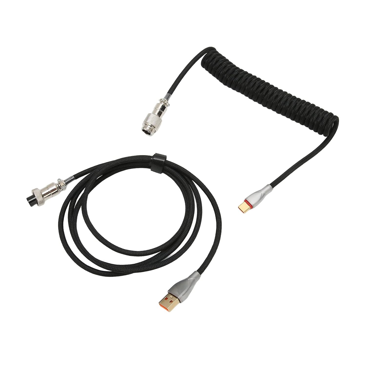 Gaming Keyboard Cable, Wide Compatible Double Sleeve Type C Plug