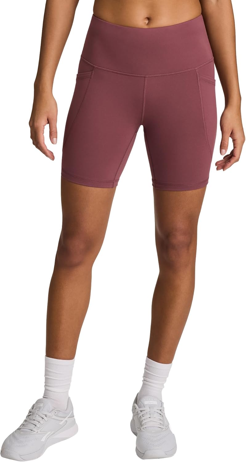 Reebok Women's Id Train Hr 6” Bike Short, Slim Fit, Lightweight Poly Interlock Fabric, Moisture-Wicking