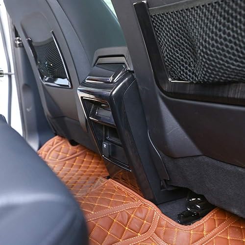 Miniatura 4 de YIWANG Cubierta de marco de ventilación de aire acondicionado ABS para asiento trasero de automóvil, 1 unidad para Land Rover Discovery Sport 2015