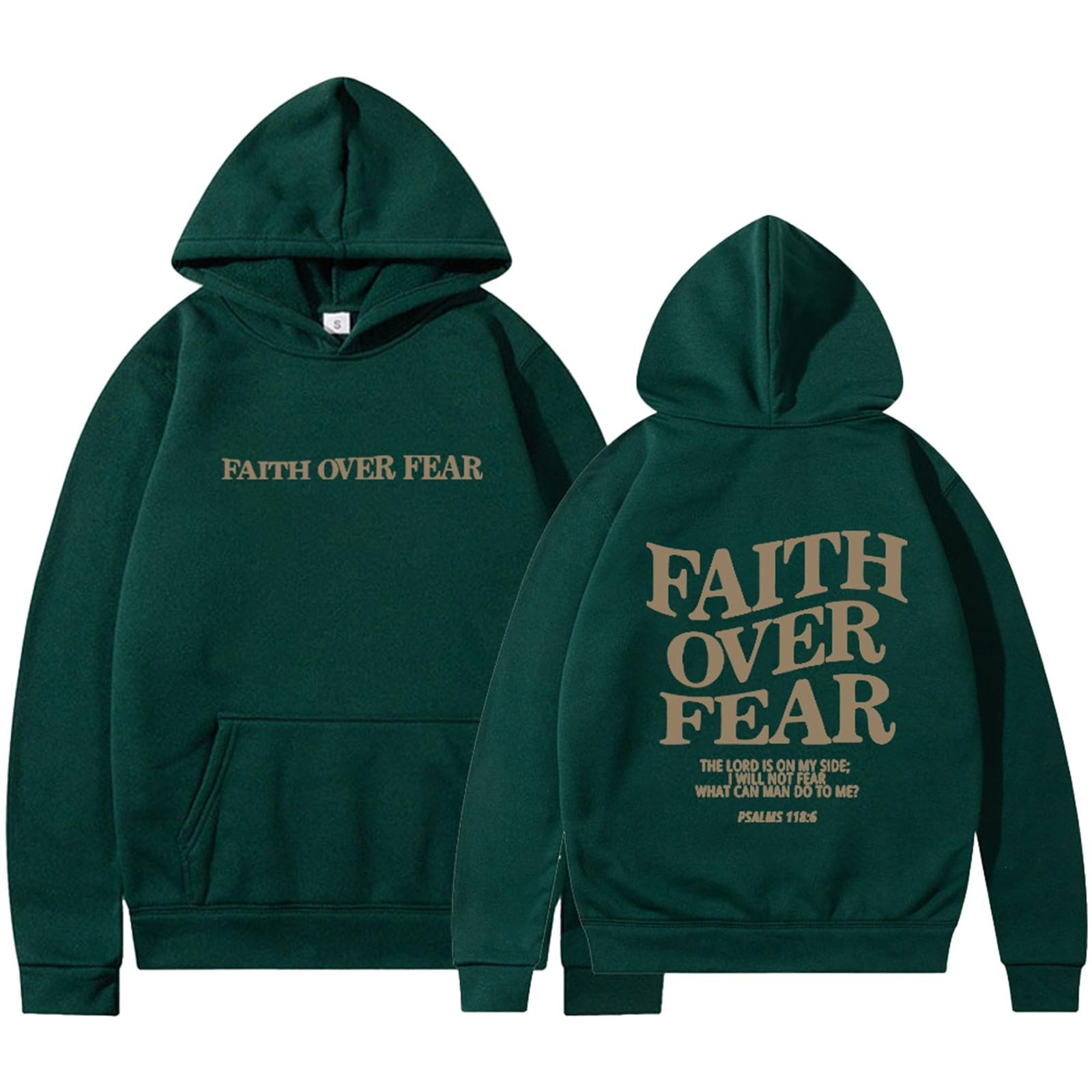 Jesus Faith Women's Hoodie Women's Jesus Faith Over Fear