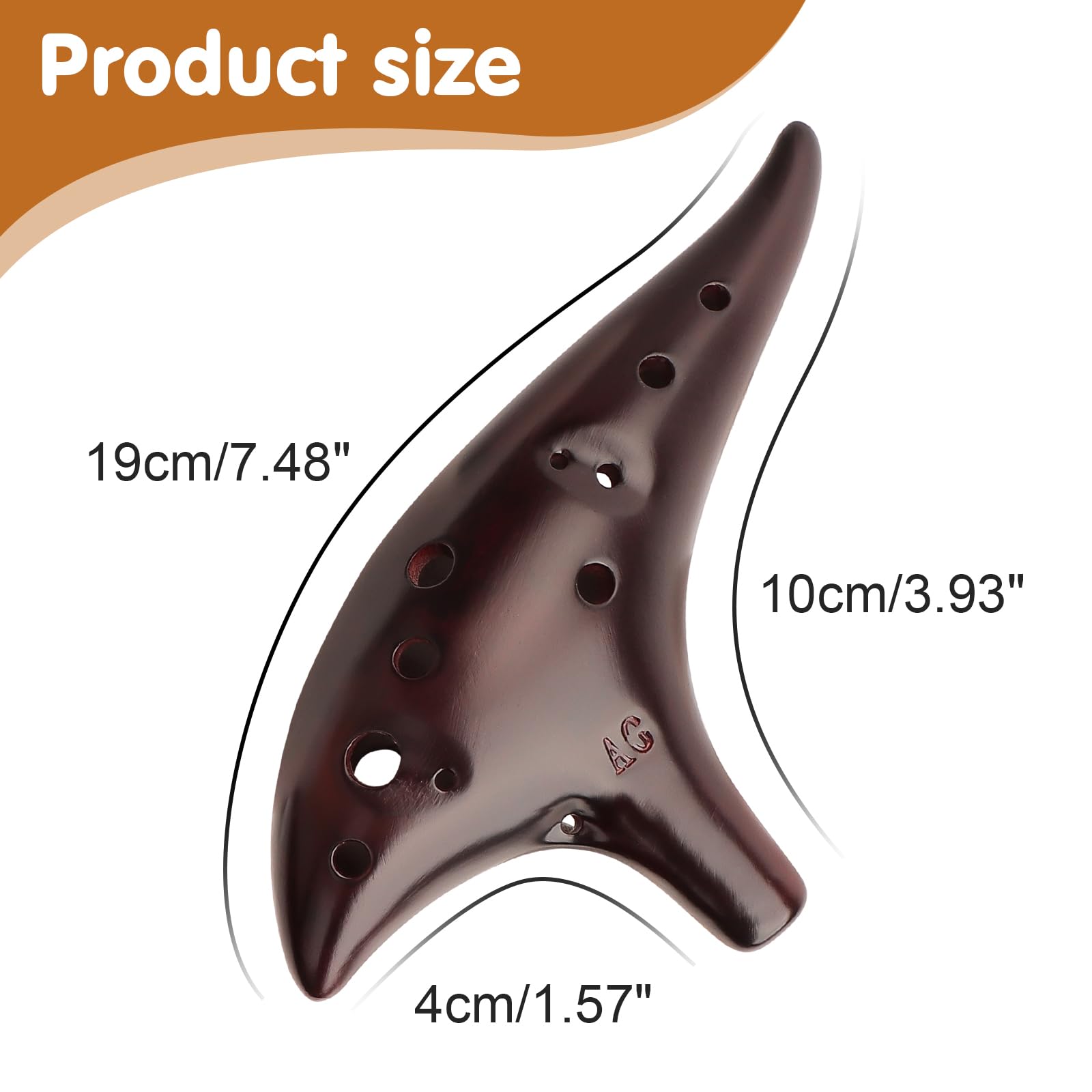 Ocarina Instruments de Musique Des pistes de Base pour Enfants Adultes Fumés Instrument de Musique Cadeau pour Enfants Et Adultes