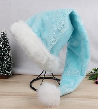 YYCRAFT Long Santa Hat Deluxe Christmas Hat for Adults Unisex New Year Festive Party Christmas Supplies