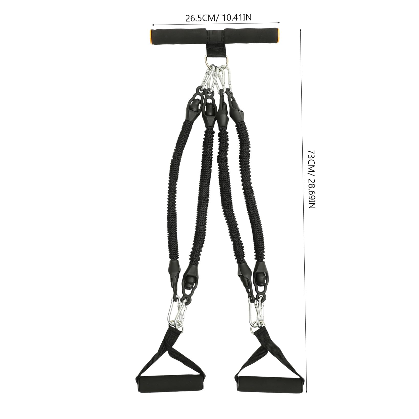 MAGICLULU Espansore per Bodybuilding Corda Elastica e Pedale Multifunzionale in Materiale Resistente per Esercizi Addome e Braccia a Casa Palestra Fitness