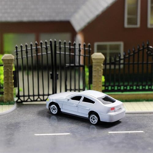 Miniatura 7 de 50pcs HO Escala Modelo Coche 175 Edificio Tren Paisaje Arquitectura Modelo