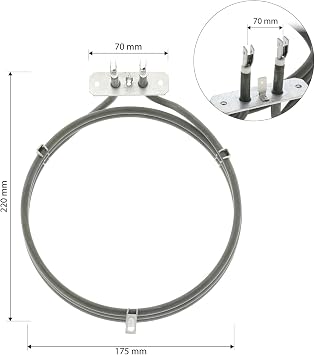 First4spares 3 Turn Heater Element for Kelvinator Fan Oven/Cookers (2500W)