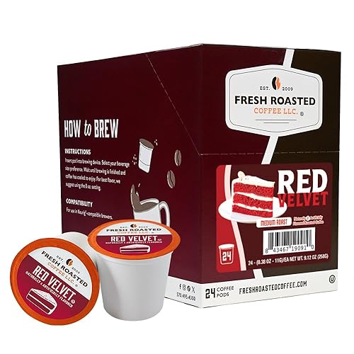 Miniatura 141 de Fresh Roasted Coffee, Tostado italiano, oscuro, 96 cápsulas para cafeteras K Cup