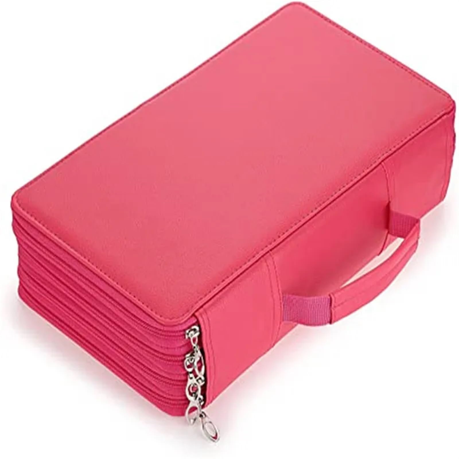 Astuccio per Matite da Disegno Custodia for Penna in Pelle PU Portatile da 300 Fori, Grande capacità, Multifunzionale, Portatile, for cancelleria, Custodia for Penna(Grey)